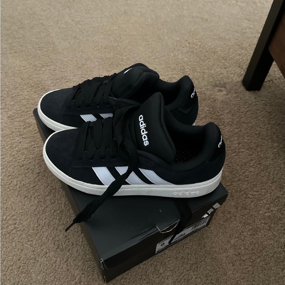 Adidas womens Black and White Sneakers
